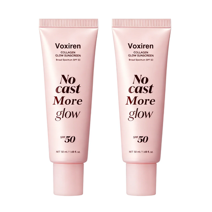 Voxiren Lightweight SPF 50 Broad Spectrum Face Sunscreen | Daily Hydrating Formula with Peptides & Cica