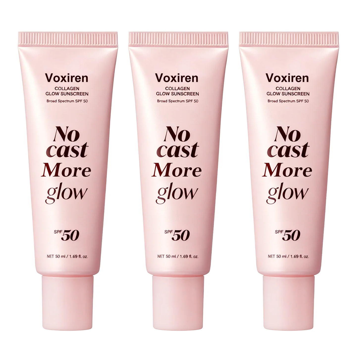 Voxiren Lightweight SPF 50 Broad Spectrum Face Sunscreen | Daily Hydrating Formula with Peptides & Cica